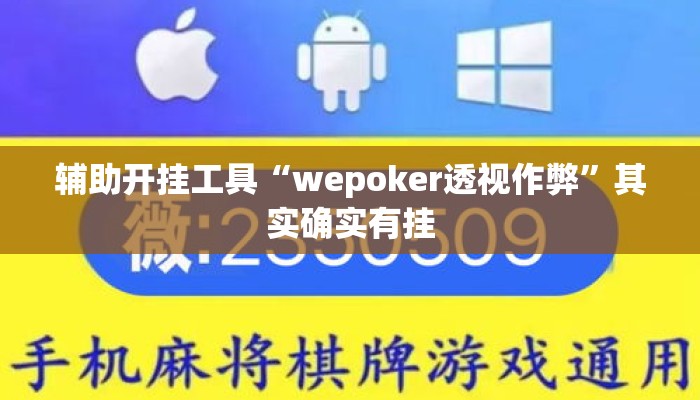 辅助开挂工具“wepoker透视作弊”其实确实有挂