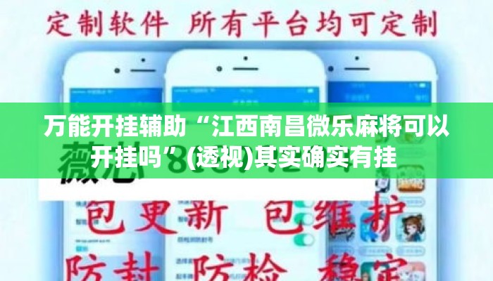 万能开挂辅助“江西南昌微乐麻将可以开挂吗”(透视)其实确实有挂 