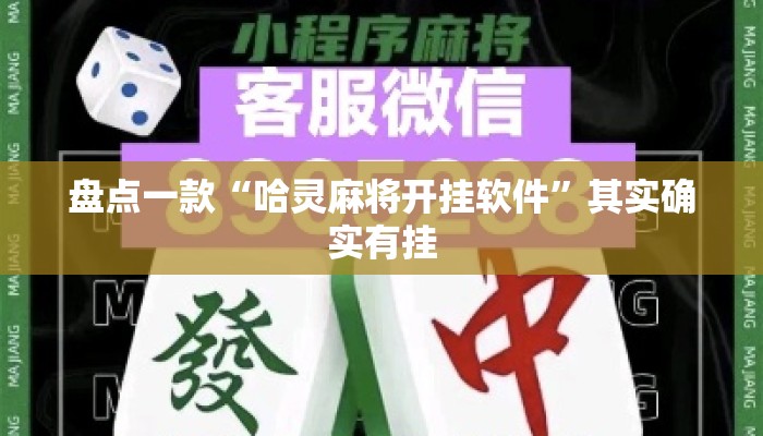 盘点一款“哈灵麻将开挂软件	”其实确实有挂
