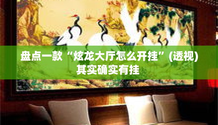 盘点一款“炫龙大厅怎么开挂	”(透视)其实确实有挂 
