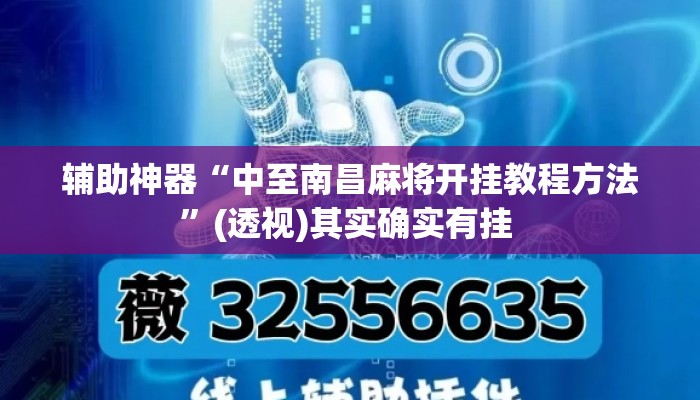 辅助神器“中至南昌麻将开挂教程方法	”(透视)其实确实有挂 