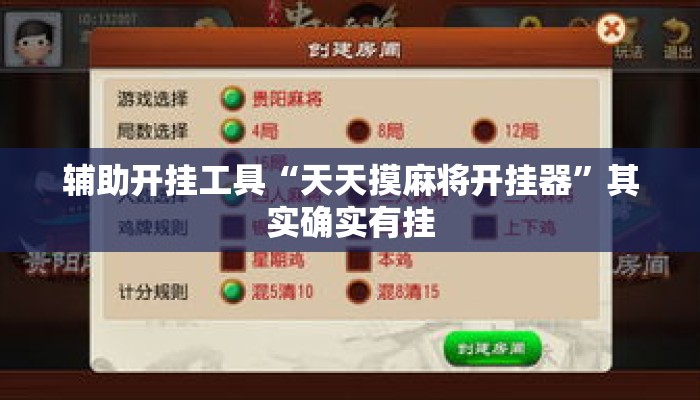 辅助开挂工具“天天摸麻将开挂器”其实确实有挂