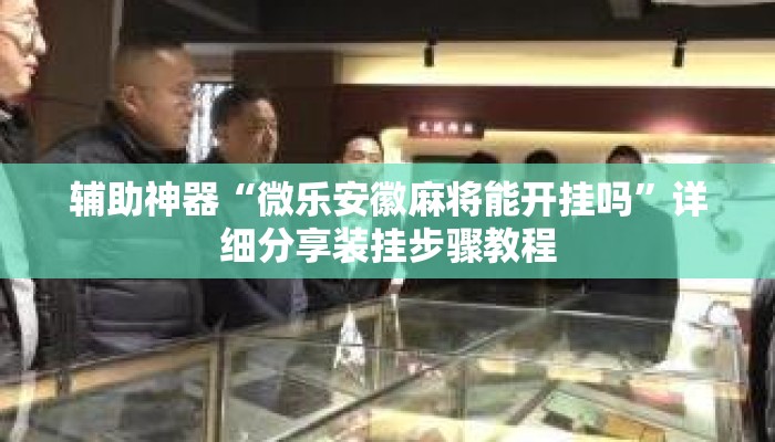 辅助神器“微乐安徽麻将能开挂吗”详细分享装挂步骤教程