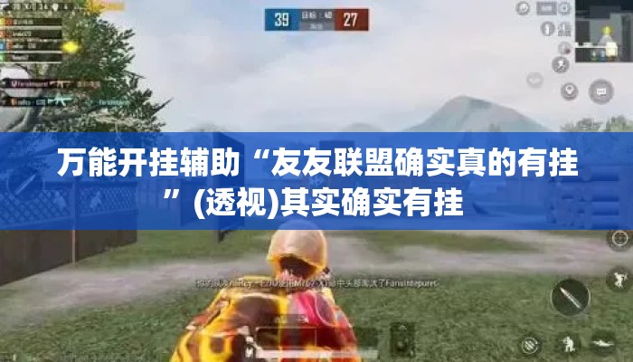 万能开挂辅助“友友联盟确实真的有挂”(透视)其实确实有挂 