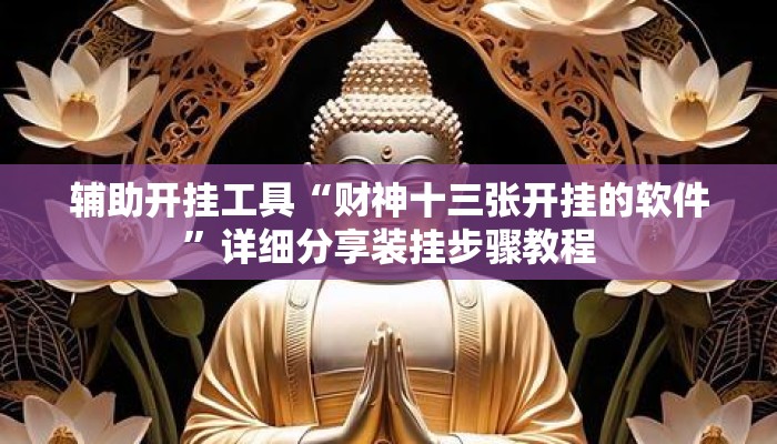 辅助开挂工具“财神十三张开挂的软件	”详细分享装挂步骤教程