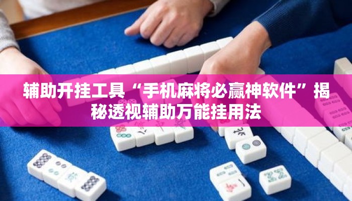 辅助开挂工具“手机麻将必赢神软件”揭秘透视辅助万能挂用法
