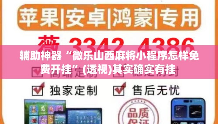 辅助神器“微乐山西麻将小程序怎样免费开挂	”(透视)其实确实有挂 
