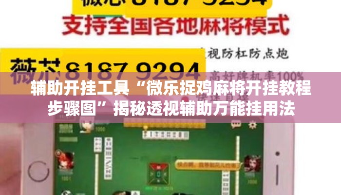辅助开挂工具“微乐捉鸡麻将开挂教程步骤图”揭秘透视辅助万能挂用法
