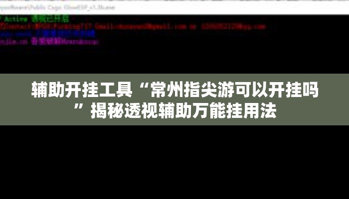 辅助开挂工具“常州指尖游可以开挂吗”揭秘透视辅助万能挂用法