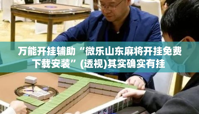 万能开挂辅助“微乐山东麻将开挂免费下载安装	”(透视)其实确实有挂 