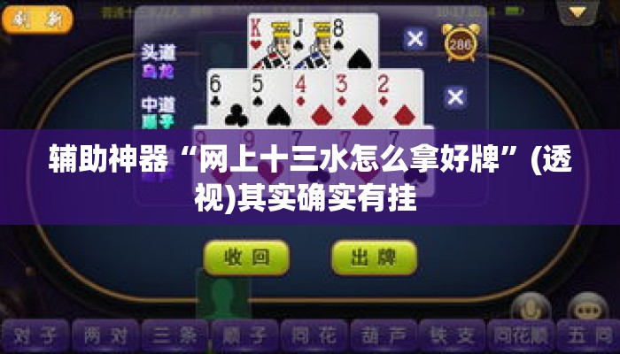 辅助神器“网上十三水怎么拿好牌	”(透视)其实确实有挂 