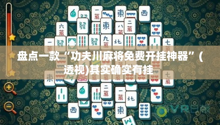 盘点一款“功夫川麻将免费开挂神器”(透视)其实确实有挂 