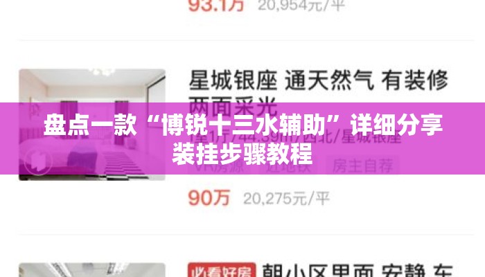 盘点一款“博锐十三水辅助”详细分享装挂步骤教程