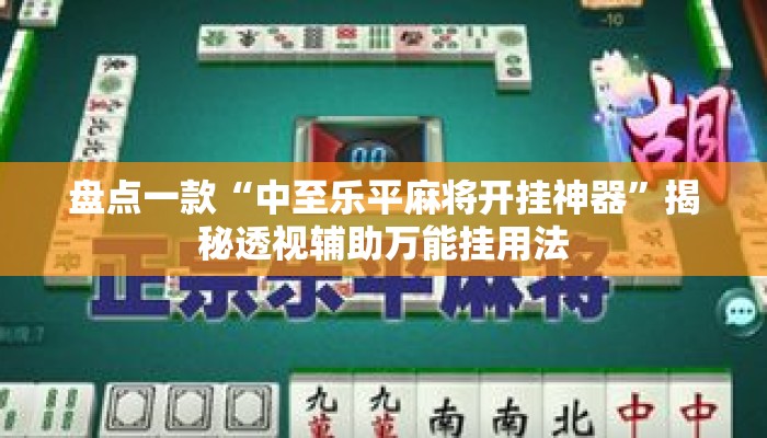 盘点一款“中至乐平麻将开挂神器”揭秘透视辅助万能挂用法