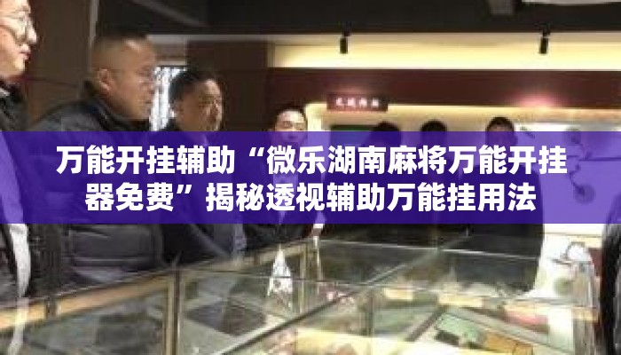 万能开挂辅助“微乐湖南麻将万能开挂器免费”揭秘透视辅助万能挂用法