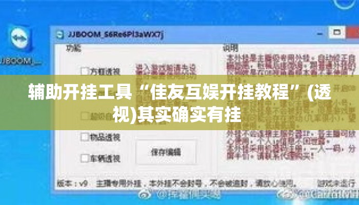 辅助开挂工具“佳友互娱开挂教程”(透视)其实确实有挂 