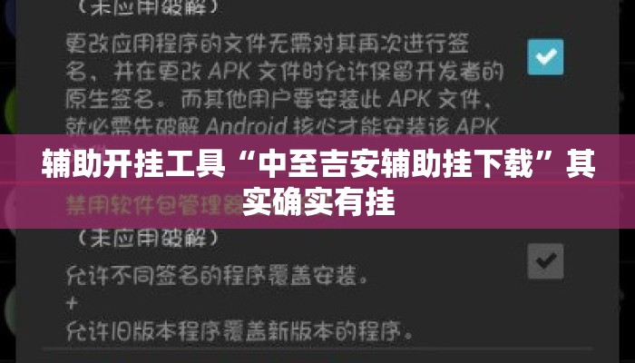 辅助开挂工具“中至吉安辅助挂下载”其实确实有挂