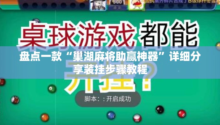 盘点一款“巢湖麻将助赢神器”详细分享装挂步骤教程