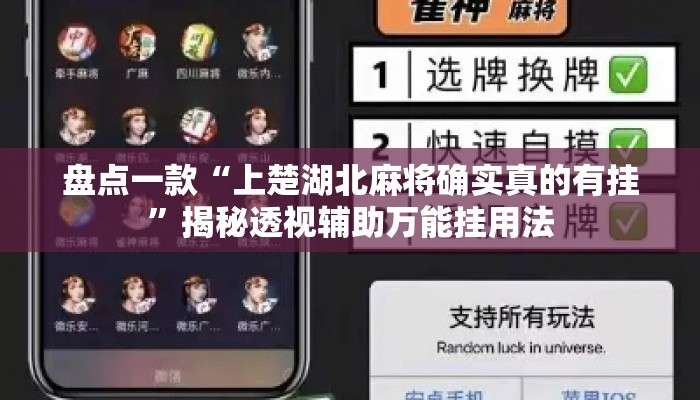 盘点一款“上楚湖北麻将确实真的有挂”揭秘透视辅助万能挂用法