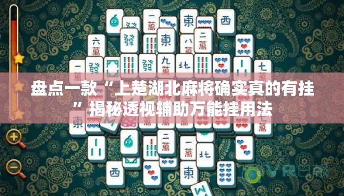 盘点一款“上楚湖北麻将确实真的有挂	”揭秘透视辅助万能挂用法
