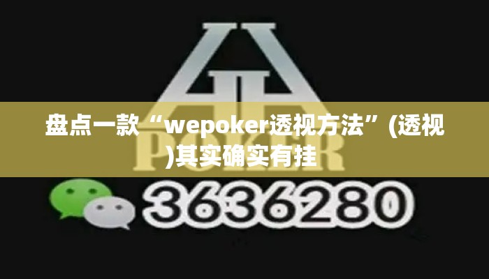 盘点一款“wepoker透视方法”(透视)其实确实有挂 