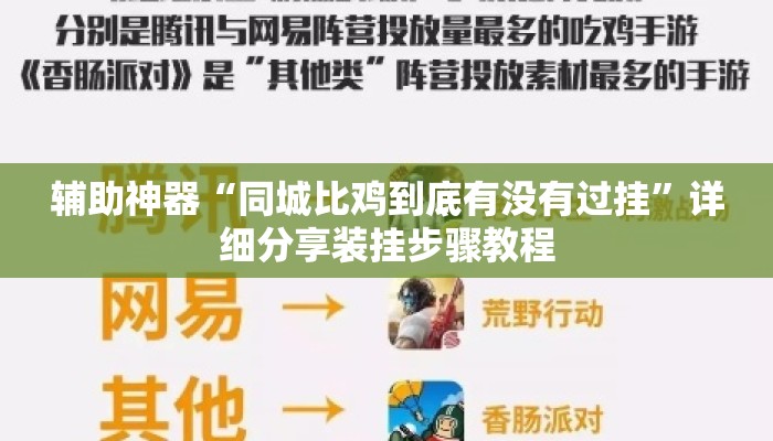 辅助神器“同城比鸡到底有没有过挂”详细分享装挂步骤教程