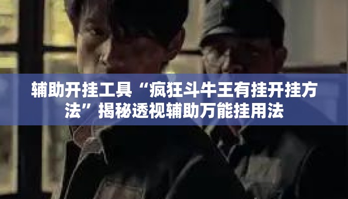 辅助开挂工具“疯狂斗牛王有挂开挂方法	”揭秘透视辅助万能挂用法