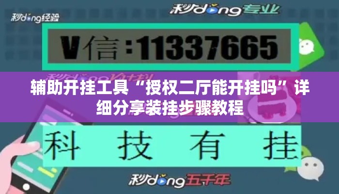辅助开挂工具“授权二厅能开挂吗”详细分享装挂步骤教程