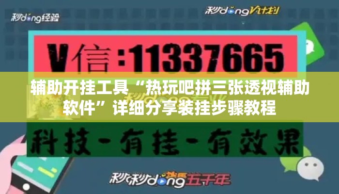 辅助开挂工具“热玩吧拼三张透视辅助软件	”详细分享装挂步骤教程