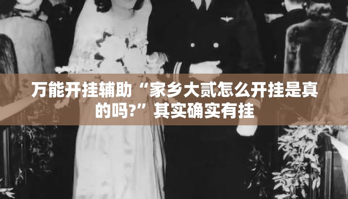 万能开挂辅助“家乡大贰怎么开挂是真的吗?	”其实确实有挂