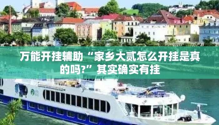 万能开挂辅助“家乡大贰怎么开挂是真的吗?”其实确实有挂