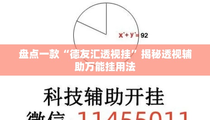 盘点一款“德友汇透视挂”揭秘透视辅助万能挂用法