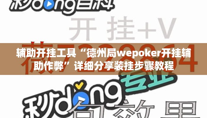 辅助开挂工具“德州局wepoker开挂辅助作弊”详细分享装挂步骤教程