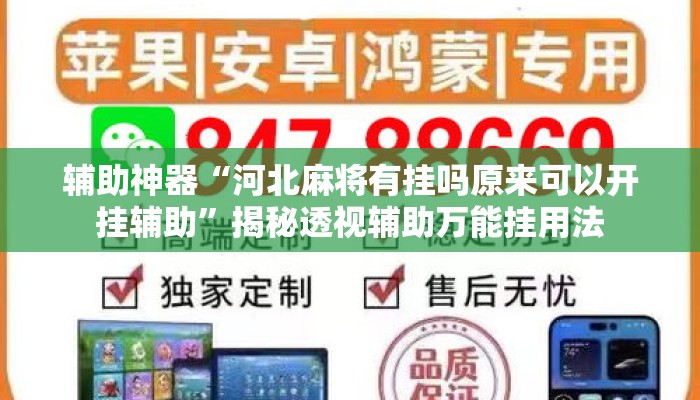 辅助神器“河北麻将有挂吗原来可以开挂辅助”揭秘透视辅助万能挂用法