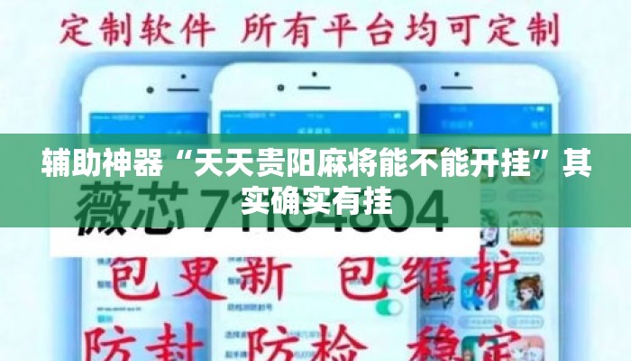 辅助神器“天天贵阳麻将能不能开挂”其实确实有挂