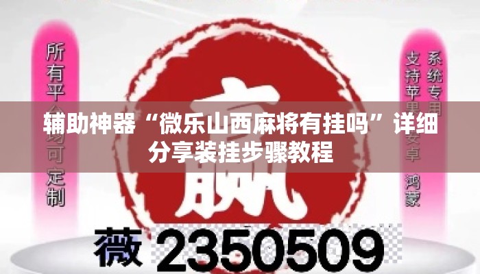 辅助神器“微乐山西麻将有挂吗”详细分享装挂步骤教程