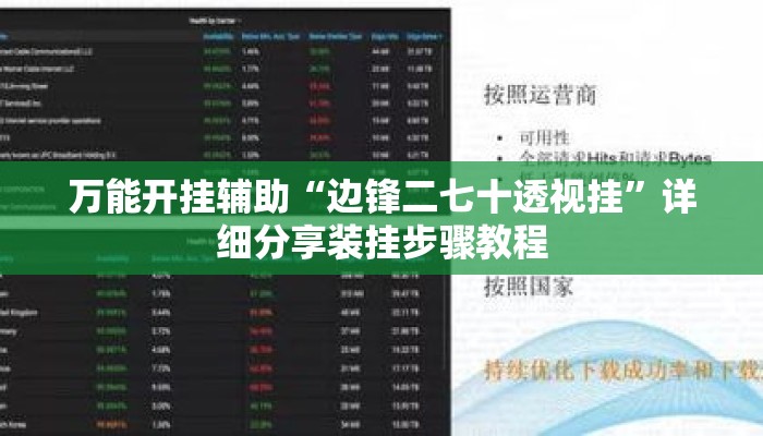 万能开挂辅助“边锋二七十透视挂”详细分享装挂步骤教程