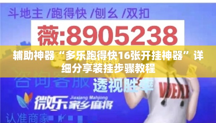 辅助神器“多乐跑得快16张开挂神器”详细分享装挂步骤教程