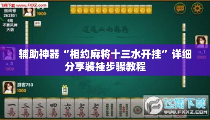 辅助神器“相约麻将十三水开挂”详细分享装挂步骤教程