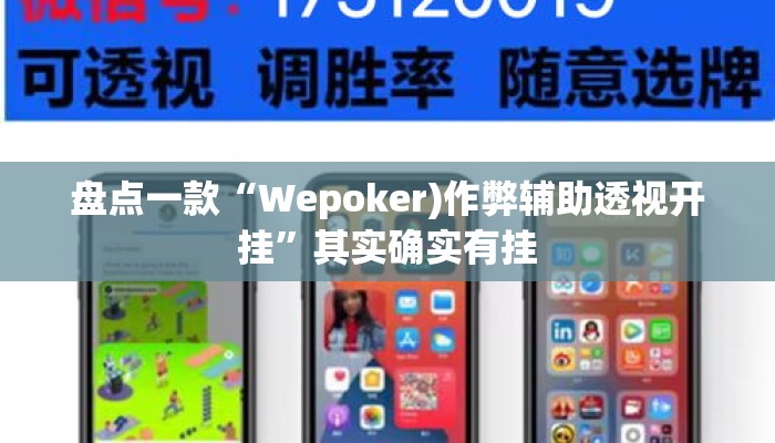 盘点一款“Wepoker)作弊辅助透视开挂”其实确实有挂