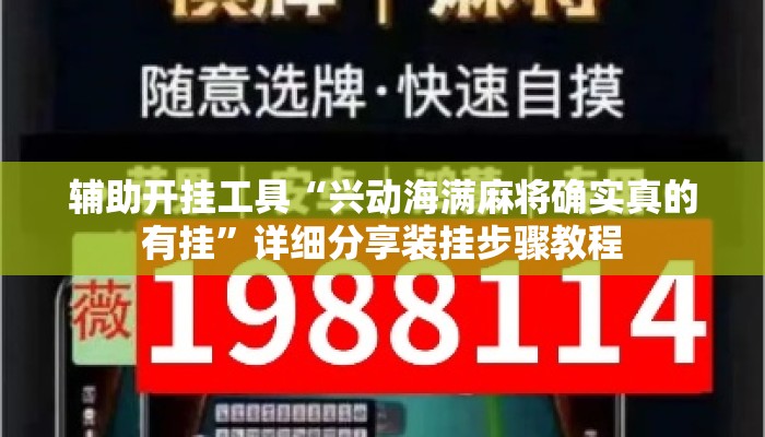 辅助开挂工具“兴动海满麻将确实真的有挂”详细分享装挂步骤教程