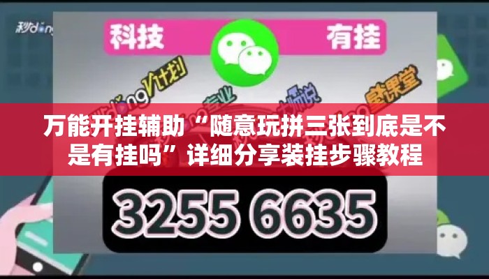 万能开挂辅助“随意玩拼三张到底是不是有挂吗”详细分享装挂步骤教程