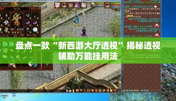 盘点一款“新西游大厅透视”揭秘透视辅助万能挂用法