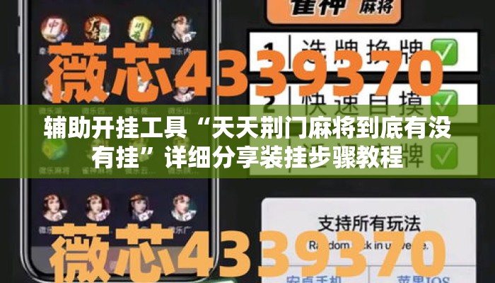 辅助开挂工具“天天荆门麻将到底有没有挂”详细分享装挂步骤教程