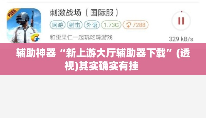 辅助神器“新上游大厅辅助器下载	”(透视)其实确实有挂 