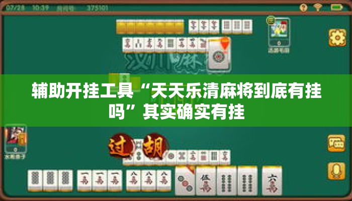 辅助开挂工具“天天乐清麻将到底有挂吗”其实确实有挂