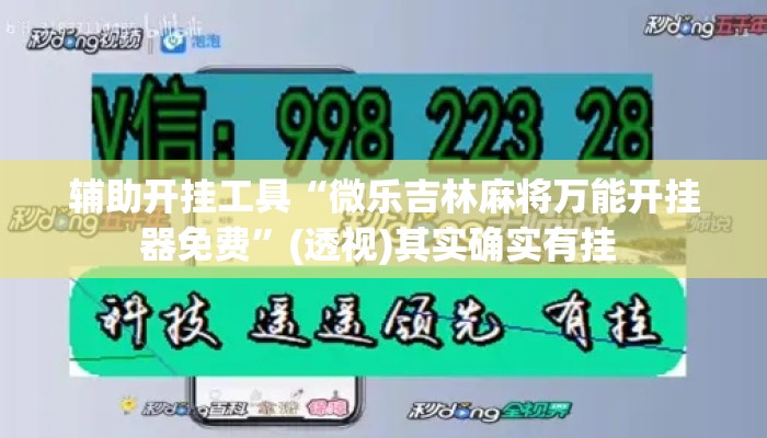 辅助开挂工具“微乐吉林麻将万能开挂器免费	”(透视)其实确实有挂 