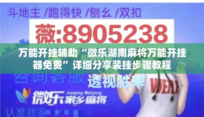 万能开挂辅助“微乐湖南麻将万能开挂器免费”详细分享装挂步骤教程