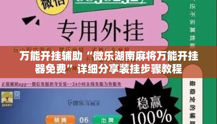 万能开挂辅助“微乐湖南麻将万能开挂器免费”详细分享装挂步骤教程