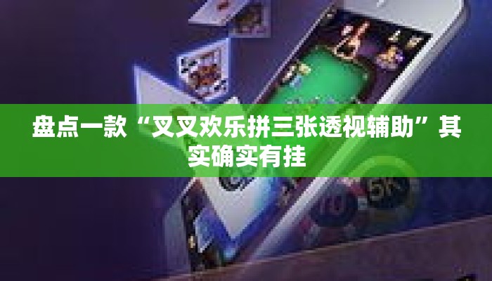 盘点一款“叉叉欢乐拼三张透视辅助	”其实确实有挂